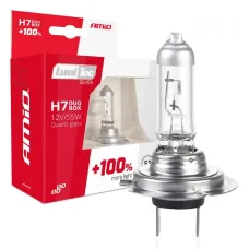 AMIO 01403 — Żarówki halogenowe H7 12V 55W LumiTec SILVER +100% DUO AMIO-01403