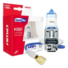 AMIO 02102 — Żarówki halogenowe H3 12V 55W LumiTec LIMITED +130% DUO AMIO-02102