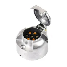 AMIO 01257 — Gniazdo przyczepy haka aluminiowe 7 PIN AMIO-01257