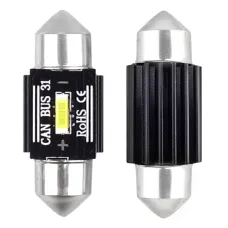 AMIO 02441 — Żarówki LED CANBUS 1860 1SMD UltraBright Festoon C5W C10W C3W 31mm White 12V 24V...