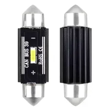 AMIO 02443 — Żarówki LED CANBUS 1860 1SMD UltraBright Festoon C5W C10W C3W 39mm White 12V 24V...