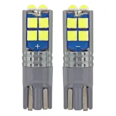 AMIO 02447 — Żarówki LED W5W CANBUS 10SMD 3030 T10 12V 24V AMIO-02447