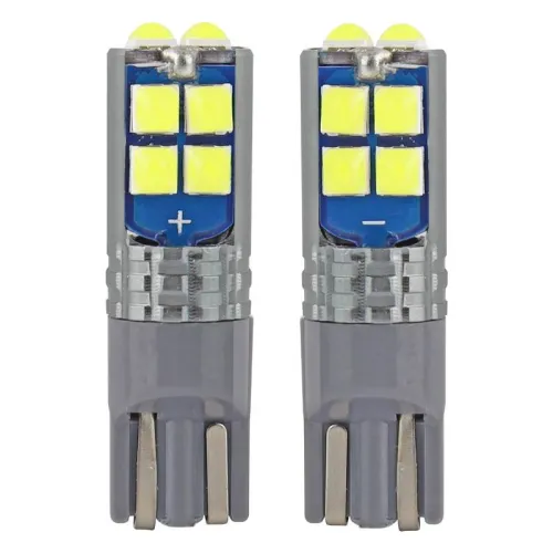 Żarówki LED W5W CANBUS 10SMD 3030 T10 12V 24V AMIO-02447