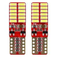 Żarówki LED CANBUS 24SMD 4014 T10e W5W White 12V 24V AMIO-01287