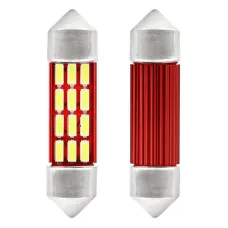 AMIO 01632 — Żarówki LED CANBUS 4014 12SMD Festoon C5W C10W C3W 36mm White 12V 24V AMIO-01632