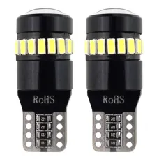 AMIO 02446 — Żarówki LED CANBUS 18SMD 3014 + 1SMD 1SMD T10 W5W White 12V 24V AMIO-02446