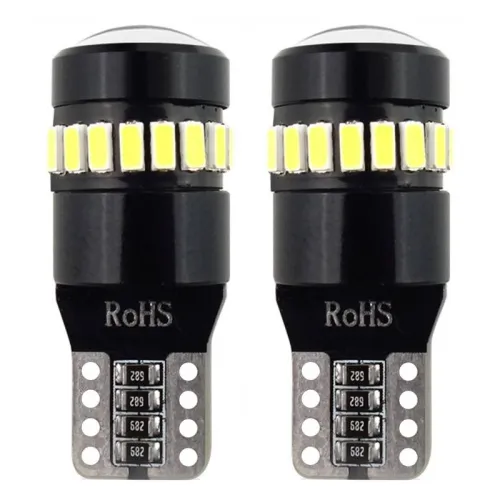 Żarówki LED CANBUS 18SMD 3014 + 1SMD 1SMD T10 W5W White 12V 24V AMIO-02446