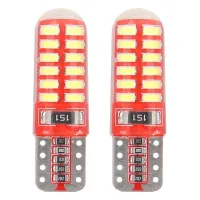 Żarówki LED CANBUS 24SMD 3014 T10e W5W SILCA White 12V AMIO-01444