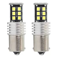 Żarówki LED CANBUS 2835 15SMD 1156 BA15S P21W R10W R5W White 12V 24V AMIO-01293