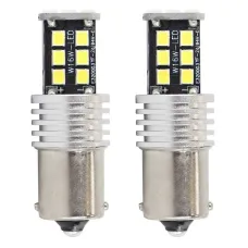 AMIO 01293 — Żarówki LED CANBUS 2835 15SMD 1156 BA15S P21W R10W R5W White 12V 24V AMIO-01293