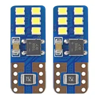Żarówki LED CANBUS 12SMD UltraBright 2016 T10e W5W White 12V 24V AMIO-01638