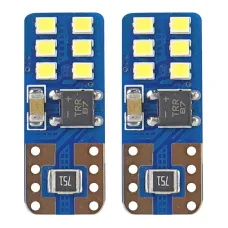 AMIO 01638 — Żarówki LED CANBUS 12SMD UltraBright 2016 T10e W5W White 12V 24V AMIO-01638