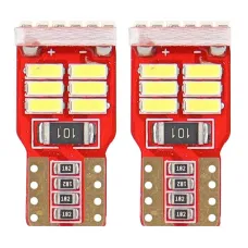 AMIO 01286 — Żarówki LED CANBUS 18SMD 4014 T10e W5W White 12V AMIO-01286