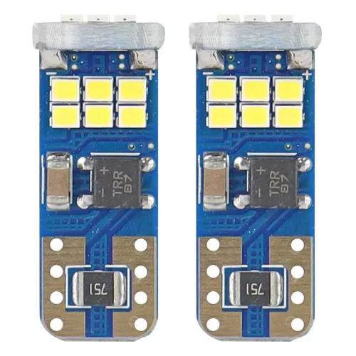 Żarówki LED CANBUS 18SMD UltraBright 2016 T10e W5W  White 12V 24V AMIO-01292