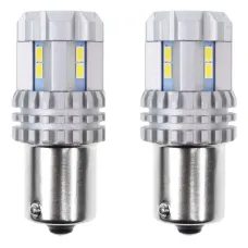 AMIO 02449 — Żarówki LED CANBUS 3020 UltraBright 22SMD 1156 BA15S P21W R10W R5W White 12V 24V...