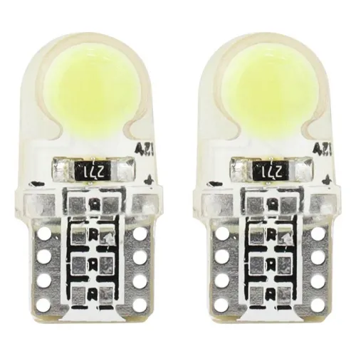 Żarówki LED STANDARD White W5W T10e COB 12V AMIO-01441