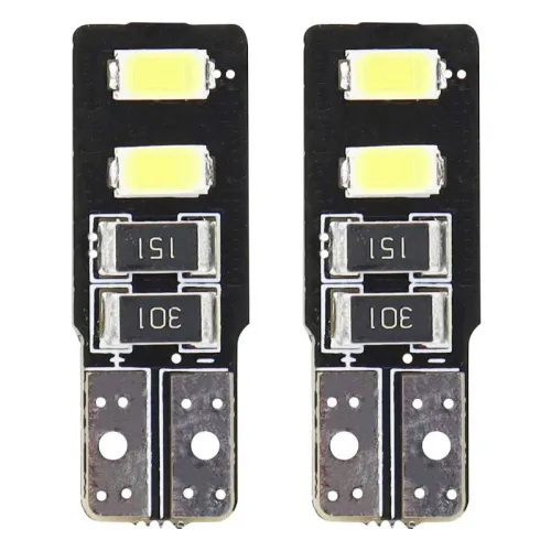 Żarówki LED CANBUS 4SMD 5730 T10 W5W White AMIO-01630