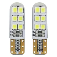 Żarówki LED STANDARD T10 W5W 12xSMD 2835 12V Silikon AMIO-01095