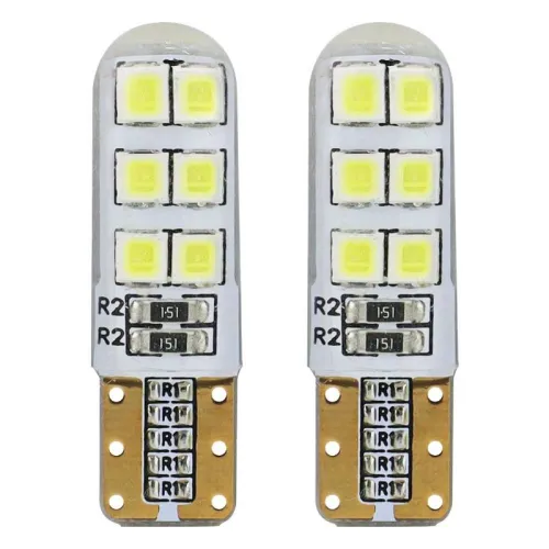 Żarówki LED STANDARD T10 W5W 12xSMD 2835 12V Silikon AMIO-01095