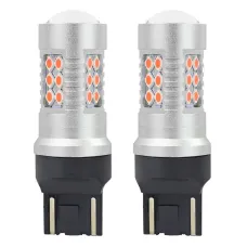 AMIO 02581 — Żarówki LED CANBUS 24SMD T20 WR21/5W Red Czerwone 12V 24V AMIO-02581