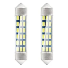 AMIO 01092 — Żarówki LED STANDARD 3014 18SMD Festoon C5W C10W C3W 41mm White 12V AMIO-01092