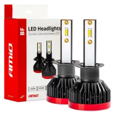 AMIO 02240 — Żarówki samochodowe LED seria BF H1 6000K Canbus AMIO-02240