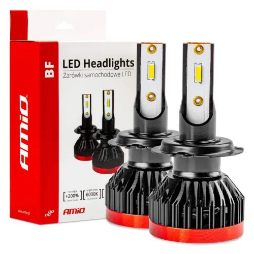 Żarówki samochodowe LED seria BF H7 6000K Canbus AMIO-02242