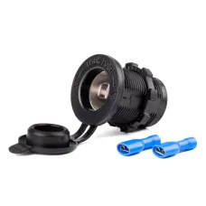 AMIO 02851 — Dodatkowe gniazdo zasilania do zabudowy 12V 24V MOD-01 AMIO-02851