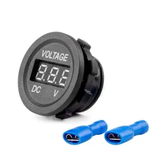 AMIO 02852 — Dodatkowy woltomierz cyfrowy do zabudowy 12V 24V MOD-02 AMIO-02852