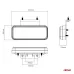 Lampa obrysowa LED OM-02-W prostokątna biała AMIO-02377