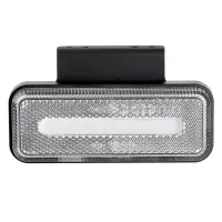 Lampa obrysowa LED OM-02-W prostokątna biała AMIO-02377