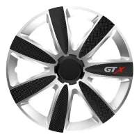 Kołpak samochodowy carbon czarno srebrny GTX 16