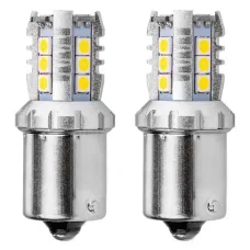 AMIO 02796 — Żarówki LED CANBUS 3030 16SMD 1156 BA15S P21W R10W R5W White 12V 24V AMIO-02796