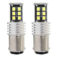 Żarówki LED CANBUS 2835 15SMD 1157 BAY15D P21/5W White 12V 24V AMIO-01641