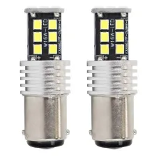 AMIO 01641 — Żarówki LED CANBUS 2835 15SMD 1157 BAY15D P21/5W White 12V 24V AMIO-01641