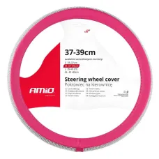 AMIO 02809 — Pokrowiec nakładka na kierownicę samochodową M 37-39cm SWC-36-M AMIO-02809