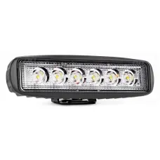 AMIO 01612 — Lampa robocza LED szperacz AWL01 6 LED 12V 24V AMIO-01612