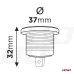 Dodatkowy woltomierz cyfrowy do zabudowy 12V 24V MOD-02 AMIO-02852