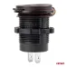 Wodoodporna ładowarka z gniazdami i testerem napięcia 2x USB 12V 24V MOD-06 AMIO-02856