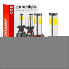 AMIO 02847 — Żarówki samochodowe LED seria COB HB4 6500K AMIO-02847