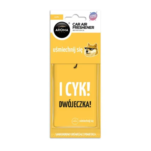 Odświeżacz powietrza AROMA CAR LETS SMILE Cotton Vanilla