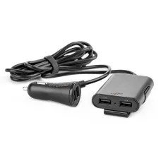 AMIO 01986 — Ładowarka przód tył z przedłużaczem 4x USB AMIO-01986