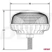 Lampa ostrzegawcza błyskowa mini kogut 18 LED śruba R65 R10 12V 24V W21sb AMIO-02923