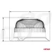 Lampa ostrzegawcza błyskowa mini kogut 18 LED śruby R65 R10 12V 24V W213b AMIO-02926
