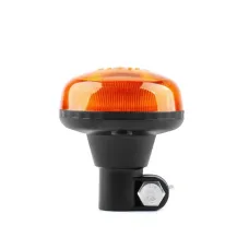 AMIO 02922 — Lampa ostrzegawcza błyskowa mini kogut 18 LED R65 R10 12V 24V W21p AMIO-02922