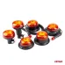 Lampa ostrzegawcza błyskowa mini kogut 18 LED śruby R65 R10 12V 24V W213b AMIO-02926