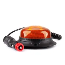AMIO 02925 — Lampa ostrzegawcza błyskowa mini kogut 18 LED magnes niska R65 R10 12V 24V W21m ...