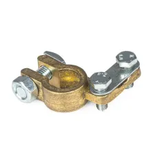 AMIO 01661M — Klema akumulatora mosiądz wzmacniana MINUS AMIO-01661M