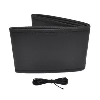 Pokrowiec  sznurowany perforowany na kierownicę samochodową M 38-39cm OTOM-OTDK201