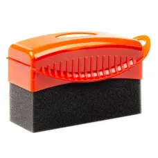 AMIO 03146 — Aplikator do opon samochodowych w plastikowej obudowie, miękka gąbka AMIO-03146